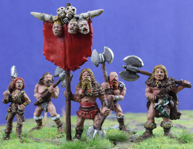 Human Hero, Standard Bearer & Retinue