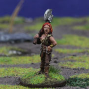 Female Human Elite Warrior with Great Axe