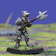 Human Knight with Pole Axe