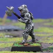 Human Knight with Pole Axe