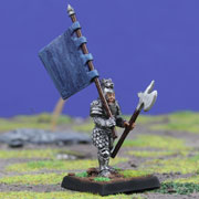 Human Standard Bearer with Pole Axe
