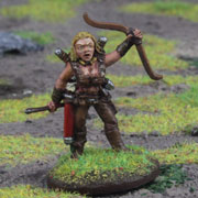 Female Hero with Bow and 2 hand weapons