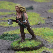Female Warrior 2 with 2 Hand Weapons