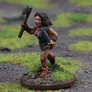 Female Warrior 3 with 2 Hand Weapons