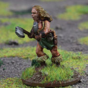 Female Warrior 4 with 2 Hand Weapons