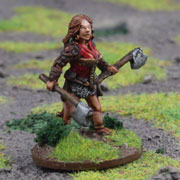 Female Hero with 2 Hand Weapons